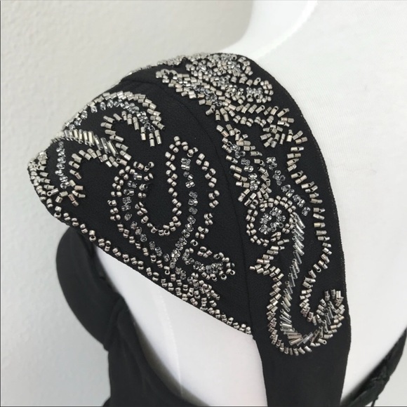 New guess one shoulder beaded embellished top - Picture 5 of 8